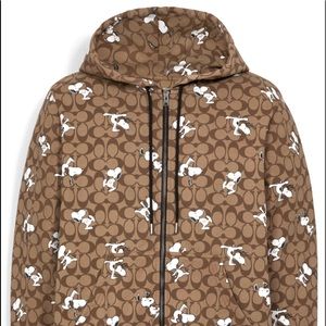 SNOOPY COLLAB AND COACH UNISEX SWEATER/ZIPPER HOODIE